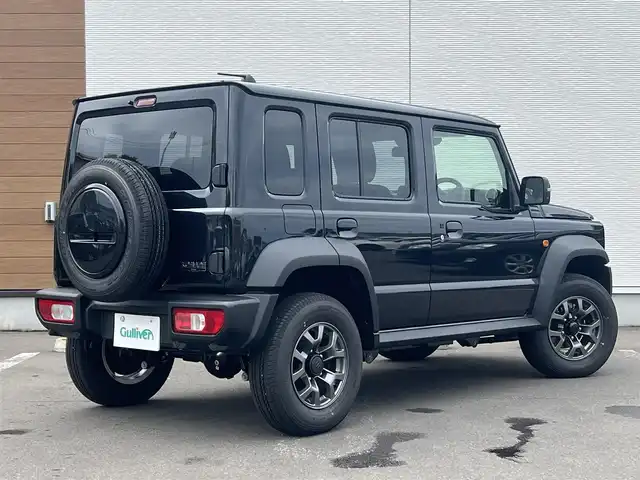 スズキ ジムニー ノマド FC 秋田県 2025(令7)年 0.1万km 黒 ４WD/衝突軽減システム/LEDヘッドライト/純正アルミ/スマートキー/アイドリングストップ/コーナーセンサー/クルーズコントロール/オートマチックハイビーム/レーンキープアシスト/プッシュスタート/ダウンヒルアシストコントロール/ステアリングスイッチ/背面タイヤ/ヘッドライトウォッシャー/ミラーヒーター/オートライト/オートエアコン/パワーステアリング/パワーウィンドウ/レベライザー/横滑り防止/電動格納ウィンカーミラー/保証書/取扱説明書/記録簿