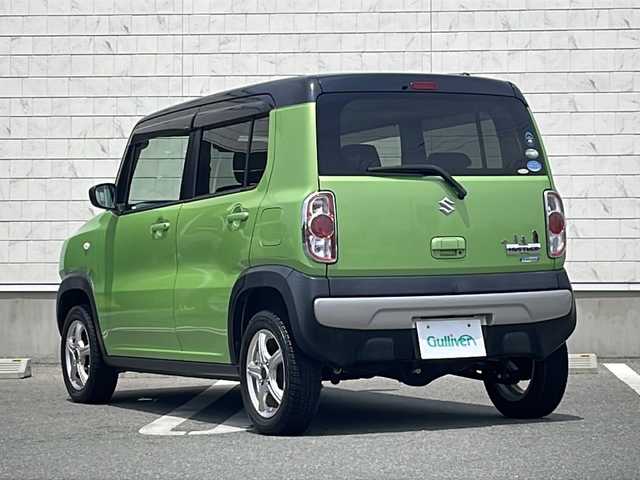 スズキ ハスラー G 山形県 2016(平28)年 6.1万km ポジティブグリーンメタリック/ブラック2トーン 禁煙車/4WD/レーダーブレーキサポート/ヒルディセントコントロール/グリップコントロール/社外ナビ/CD/DVD/BT/フルセグTV/シートヒーター/社外14インチアルミ/スマートキー/プッシュスタート