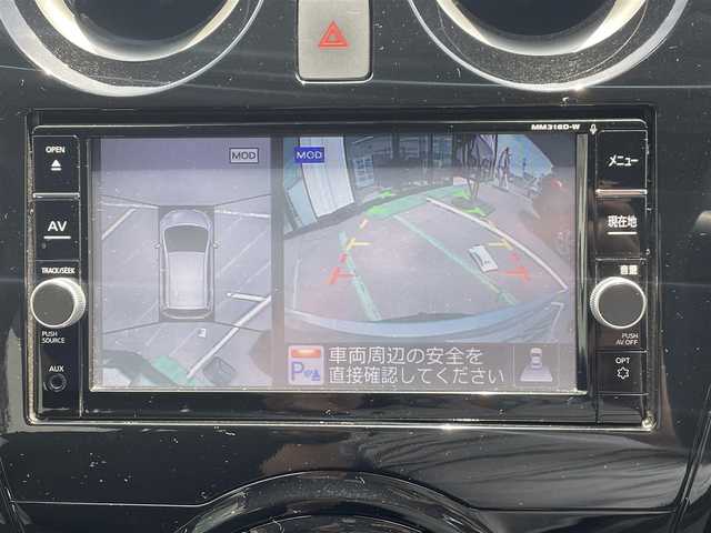 日産 ノート e－パワー X 長崎県 2018(平30)年 7.7万km ブリリアントシルバー 純正ナビ/（フルセグ・DVD・SD・CD・BT)/アラウンドビューモニター/デジタルインナーミラー/クリアランスソナー/エマージェンシーブレーキ/レーンキープアシスト/オートライト/LEDヘッドライト/ドライブレコーダー/スマートキー/ステアリングスイッチ/スペアキー