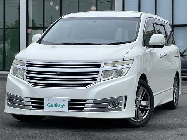 日産 エルグランド ライダー 黒本革 マニュアルシート 道央・札幌 2012(平24)年 12.5万km ブリリアントホワイトパール ４WD/純正メーカーナビ/AM/FM/BT/フルセグ/純正フリップダウンモニター/横滑り防止装置/コーナーセンサー/アラウンドビューモニター/ビルトインETC/ドライブレコーダー/ECOMODE/センターデフロック/両側パワースライドドア/N席/２列目オットマン/レザーシート/革巻きステアリング/ステアリングリモコン/AC100V/MTモード付AT/プッシュスタート/スマートキー/HIDヘッドライト/オートライト/フォグランプ/電動格納ミラー/ウィンカーミラー/純正フロアマット/ドアバイザー/スペアキー/社外エンジンスターター/社外AW付冬タイヤ積込/215/65/R16/2021年/山5mm