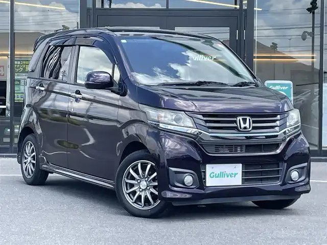 ホンダ Ｎ ＷＧＮ カスタム G 茨城県 2015(平27)年 7.5万km プレミアムベルベットパープル・パール 純正ナビ/【AM・FM・CD・DVD・SD・BT・TV・MusicRack】/ETC/オートライト/Fフォグ/キセノンライト/純正フロアマット/純正アルミホイール/電格ミラー/ウインカーミラー/ドアバイザー/横滑り防止装置/オートエアコン/プッシュスタート/スマートキー