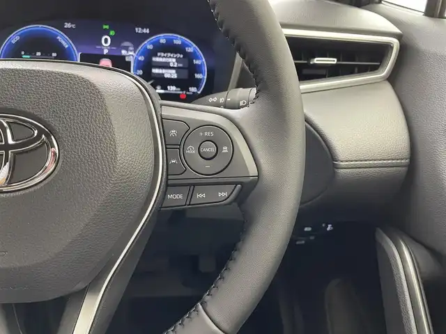 トヨタ カローラ クロス ハイブリッド Z 滋賀県 2025(令7)年 0.1千km ブラックマイカ 純正10.5インチナビ/Bluetooth/フルセグTV/USB/ミラーリング/全方位カメラ/ハーフレザーシート/パノラマガラスルーフ/パワーバックドア/パワーシート/シートヒーター/エアーシート/ステアリングリモコン/ETC2.0/前後ドライブレコーダー