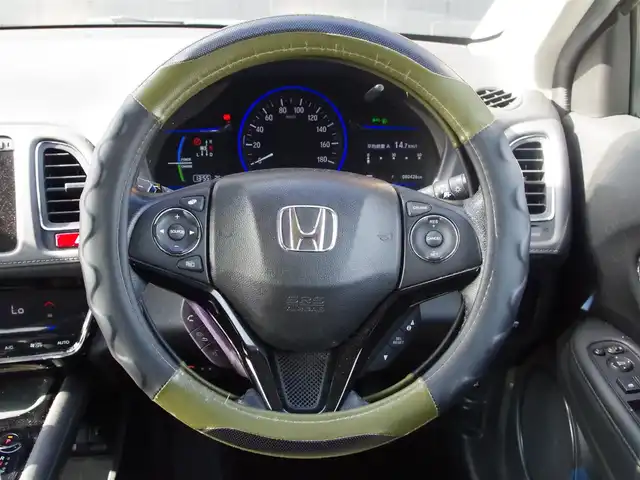 ホンダ ヴェゼル ハイブリッド X 埼玉県 2014(平26)年 8.1万km Ｄグリーン オートクルーズコントロール/ワンセグTV/バックカメラ/CD再生可/Bluetooth/ETC/ドラレコ/純正16インチAW/タバコ臭あり