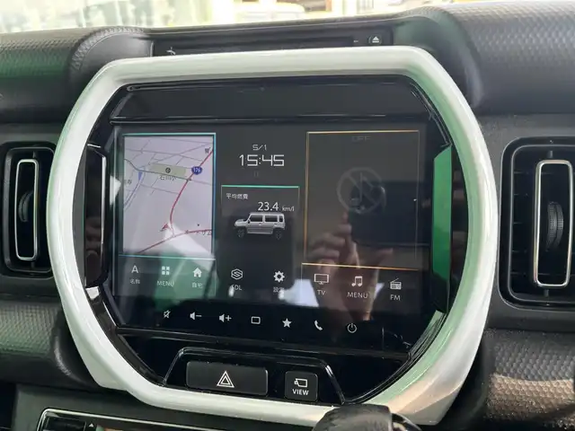 スズキ ハスラー HYBRID X ターボ 京都府 2020(令2)年 4.4万km ブルーイッシュブラックパール3 ワンオーナー車/スズキセーフティサポート/・デュアルカメラブレーキサポート/・誤発進抑制機能/・車線逸脱抑制機能/・ふらつき警報機能/・アダブティブクルーズコントロール/・ハイビームアシスト/純正9インチメーカーオプションナビ、地デジ/・DVD/CD/USB端子/Bluetooth/全方位モニター/前席シートヒーター/パドルシフト/ビルイトンETC/LEDヘッドランプ/スペアキー/純正15インチアルミホイール