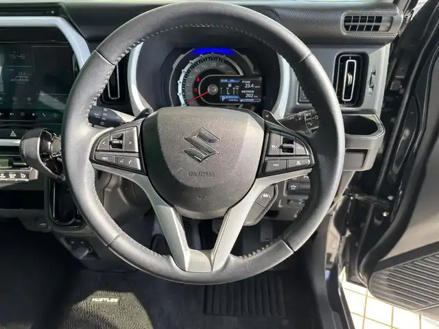 スズキ ハスラー HYBRID X ターボ 京都府 2020(令2)年 4.4万km ブルーイッシュブラックパール3 ワンオーナー車/スズキセーフティサポート/・デュアルカメラブレーキサポート/・誤発進抑制機能/・車線逸脱抑制機能/・ふらつき警報機能/・アダブティブクルーズコントロール/・ハイビームアシスト/純正9インチメーカーオプションナビ、地デジ/・DVD/CD/USB端子/Bluetooth/全方位モニター/前席シートヒーター/パドルシフト/ビルイトンETC/LEDヘッドランプ/スペアキー/純正15インチアルミホイール
