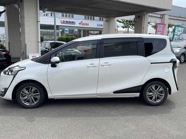 トヨタ シエンタ G 宮城県 2017(平29)年 4.4万km ホワイトパールクリスタルシャイン 社外メモリーナビ/フルセグTV/両側パワースライドドア/バックカメラ/スマートキー/オートライト/フォグランプ/革巻きステアリング/保証書/取扱説明書