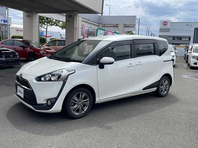 トヨタ シエンタ G 宮城県 2017(平29)年 4.4万km ホワイトパールクリスタルシャイン 社外メモリーナビ/フルセグTV/両側パワースライドドア/バックカメラ/スマートキー/オートライト/フォグランプ/革巻きステアリング/保証書/取扱説明書