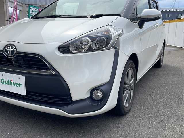 トヨタ シエンタ G 宮城県 2017(平29)年 4.4万km ホワイトパールクリスタルシャイン 社外メモリーナビ/フルセグTV/両側パワースライドドア/バックカメラ/スマートキー/オートライト/フォグランプ/革巻きステアリング/保証書/取扱説明書