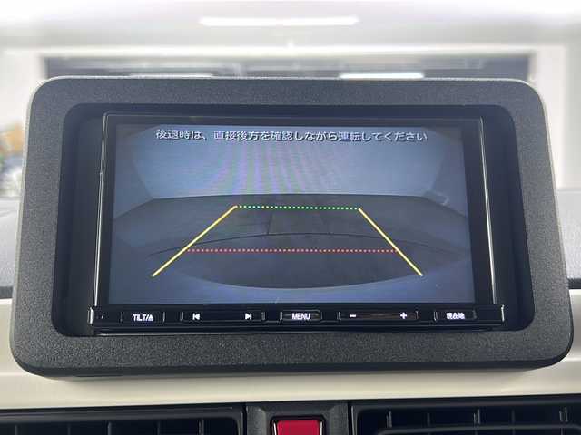ダイハツ ムーヴ キャンバス ストライプス G 愛知県 2023(令5)年 1万km シャイニングホワイトパール/サンドベージュメタリック 7インチナビ/Bluetooth/バックカメラ/両側パワースライドドア/プッシュスタート/スマートキー/衝突軽減ブレーキ/コーナーセンサー/純正LEDヘッドライト/フォグランプ/シートヒーター/ETC