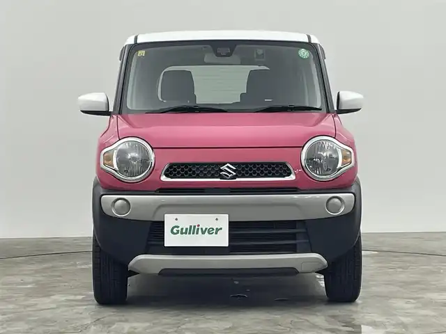 スズキ ハスラー G 群馬県 2016(平28)年 6.6万km キャンディピンクメタリック/ホワイト2トーンルーフ 衝突軽減　社外７型ナビ　４ＷＤ　ダウンヒルアシスト　アイドリングストップ　ドライブレコーダー　前席シートヒーター　社外１５インチアルミホイール　ＥＴＣ　ＡＢＳ　横滑り防止装置　プッシュスタート　禁煙車