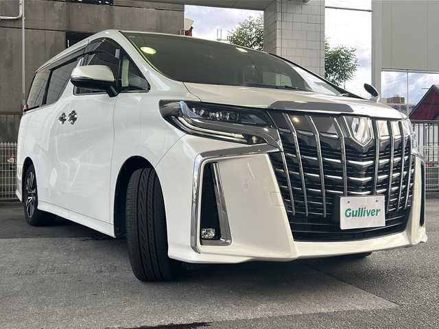 トヨタ アルファード S Cパッケージ 京都府 2019(令1)年 8.9万km ラグジュアリーホワイトパールクリスタルシャインガラスフレーク ワンオーナー /10インチ純正SDナビ/  (NSZN-Z68T)/12.1型フリップダウンモニター/  (V12T-R68C)/Bluetooth/CD/DVD再生機能有/本革/メモリーパワーシート/シートヒーター/エアシート/ステアリングヒーター /オットマン/BSM /禁煙 /両側パワースライドドア /前後コーナーセンサー /LEDヘッドライト /フロントフォグランプ/オートライト/オートマチックハイビーム/クルコン追従有 /レーンキープアシスト /前後ドライブレコーダー/純正AW18インチ/デジタルインナーミラー/ウィンカーミラー/アイドリングストップ/クリアランスソナー/フルセグTV/ドライブレコーダー