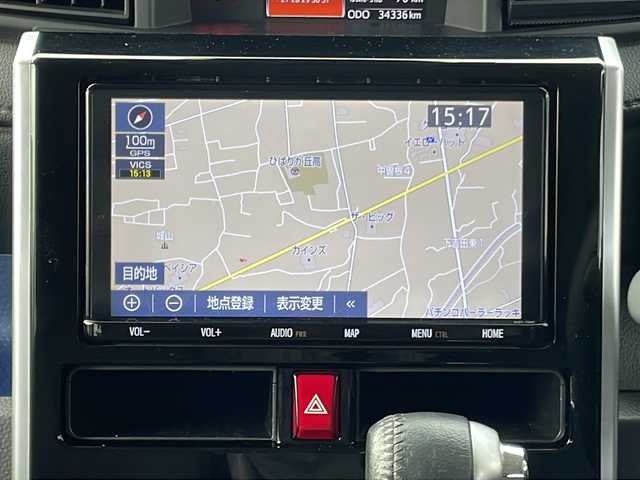 トヨタ ルーミー 山梨県 2018(平30)年 3.5万km レーザーブルークリスタルシャイン ４WD/衝突軽減ブレーキ/純正SDナビ/ＣＤ/ＤＶＤ/ＢＴ/フルセグテレビ/バックカメラ/アイドリングストップ/クルーズコントロール/プッシュスタート/両側パワースライドドア/ETC/純正LEDヘッドライト/スマートキー