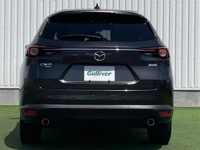 マツダ ＣＸ－８ XD Lパッケージ 香川県 2018(平30)年 4.3万km マシーングレープレミアムM 登録時走行距離：43035km/メーカー純正ナビ/　CD DVD BT フルセグTV/全方位カメラ/衝突被害軽減装置/レーンキープアシスト/レーダークルーズコントロール/クリアランスソナー/ブラインドスポットモニター/ヘッドアップディスプレイ/パワーバックドア/LEDヘッドライト/オートライト/フォグランプ/リアフォグ/こげ茶レザーシート/シートヒーター/パワーシート/シートメモリ/革巻きステアリング/ステアリングスイッチ/ステアリングヒーター/電子パーキングブレーキ/MTモード付AT/パドルシフト/アルミペダル/ETC/前後ドライブレコーダー/ロールサンシェード/プッシュスタート/スマートキー/スペアキー