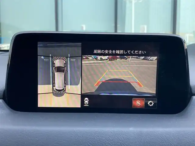 マツダ ＣＸ－８ XD Lパッケージ 香川県 2018(平30)年 4.3万km マシーングレープレミアムM 登録時走行距離：43035km/メーカー純正ナビ/　CD DVD BT フルセグTV/全方位カメラ/衝突被害軽減装置/レーンキープアシスト/レーダークルーズコントロール/クリアランスソナー/ブラインドスポットモニター/ヘッドアップディスプレイ/パワーバックドア/LEDヘッドライト/オートライト/フォグランプ/リアフォグ/こげ茶レザーシート/シートヒーター/パワーシート/シートメモリ/革巻きステアリング/ステアリングスイッチ/ステアリングヒーター/電子パーキングブレーキ/MTモード付AT/パドルシフト/アルミペダル/ETC/前後ドライブレコーダー/ロールサンシェード/プッシュスタート/スマートキー/スペアキー