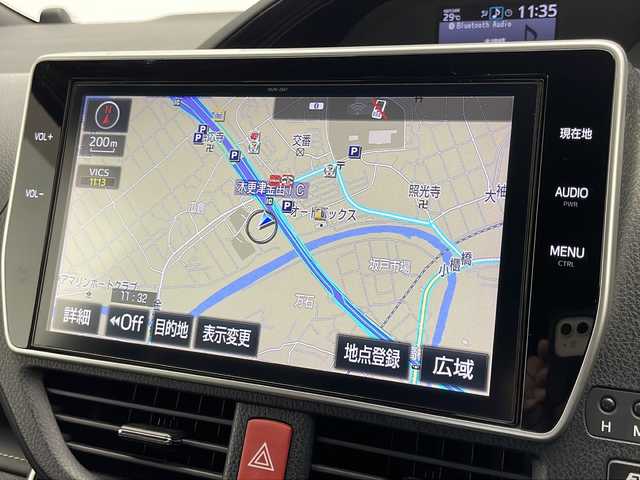トヨタ エスクァイア ハイブリッド Gi ブラックテーラード 千葉県 2016(平28)年 7.3万km ブラック 純正SDナビ/フルセグTV/Bluetooth/CD/DVD/純正フリップダウンモニター/バックカメラ/前側ドライブレコーダー/純正ビルトインETC2.0/両側パワースライドドア/ウッド調コンビステアリング/シートヒーター/純正アルミホイール/純正フロアマット/クルーズコントロール/レーンキープアシスト/LEDヘッドライト
