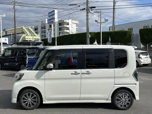 ダイハツ タント カスタム X トップED SAⅡ 山梨県 2016(平28)年 9.2万km パールホワイトⅢ (株)IDOMが運営する【じしゃロン○○店】の自社ローン対象車両になります。こちらは現金ご利用時の価格です。/自社ローンご希望の方は別途その旨お申付け下さい。/純正SDナビ（NSZN-W68D）/フルセグTV・CD/DVD・BT接続/バックカメラ/ドライブレコーダー/ハーフレザー/D席シートヒーター/両側パワースライドドア/スマートキーｘ２/純正フロアマット/純正15インチＡＷ
