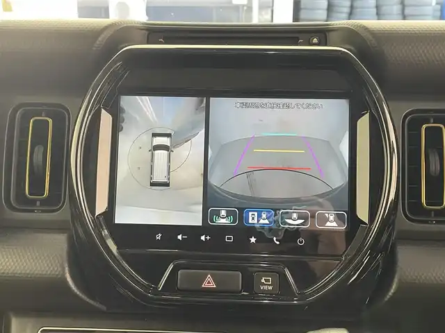 スズキ ハスラー HYBRID X 滋賀県 2024(令6)年 0.5万km デニムブルー ガンメタリック 2トーン 純正9型ナビ/（BT/CD/DVD/USB/AppleCarPlay/AndroidAuto/フルセグ）/全方位カメラ/シートヒーター/衝突被害軽減ブレーキ/レーダークルーズコントロール/レーンキープアシスト/アイドリングストップ/横滑り防止装置/ステアリングスイッチ/クリアランスソナー/オートライト/LEDヘッドライト