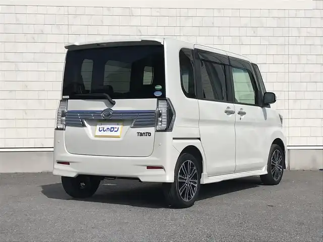 ダイハツ タント カスタム RS トップED SA Ⅲ 栃木県 2017(平29)年 9.8万km パールホワイトⅢ 純正メモリナビ/（CD/DVD/SD/USB/BT/フルセグTV）/スマートキー/プッシュスタート/スマートアシスト３/バックカメラ/運転席シートヒーター/ハーフレザーシート/両側パワースライドドア/前方ドライブレコーダー/電動核のミラー/ステアリングスイッチ/レザーステアリング