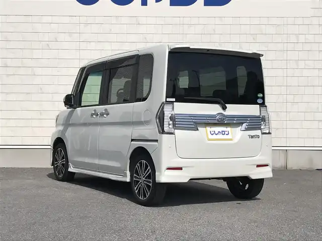 ダイハツ タント カスタム RS トップED SA Ⅲ 栃木県 2017(平29)年 9.8万km パールホワイトⅢ 純正メモリナビ/（CD/DVD/SD/USB/BT/フルセグTV）/スマートキー/プッシュスタート/スマートアシスト３/バックカメラ/運転席シートヒーター/ハーフレザーシート/両側パワースライドドア/前方ドライブレコーダー/電動核のミラー/ステアリングスイッチ/レザーステアリング