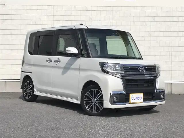 ダイハツ タント カスタム RS トップED SA Ⅲ 栃木県 2017(平29)年 9.8万km パールホワイトⅢ 純正メモリナビ/（CD/DVD/SD/USB/BT/フルセグTV）/スマートキー/プッシュスタート/スマートアシスト３/バックカメラ/運転席シートヒーター/ハーフレザーシート/両側パワースライドドア/前方ドライブレコーダー/電動核のミラー/ステアリングスイッチ/レザーステアリング