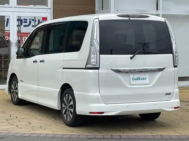 日産 セレナ HWS S HV Vセレ +Sefty Aセーフ 宮崎県 2014(平26)年 8.9万km ブリリアントホワイトパール 純正ナビ/メモリナビ/フルセグテレビ/バックカメラ/全周囲カメラ/フリップダウンモニター/アイドリングストップ/クルーズコントロール/プッシュスタート/両側パワースライドドア/ETC/100V電源/純正16インチアルミ