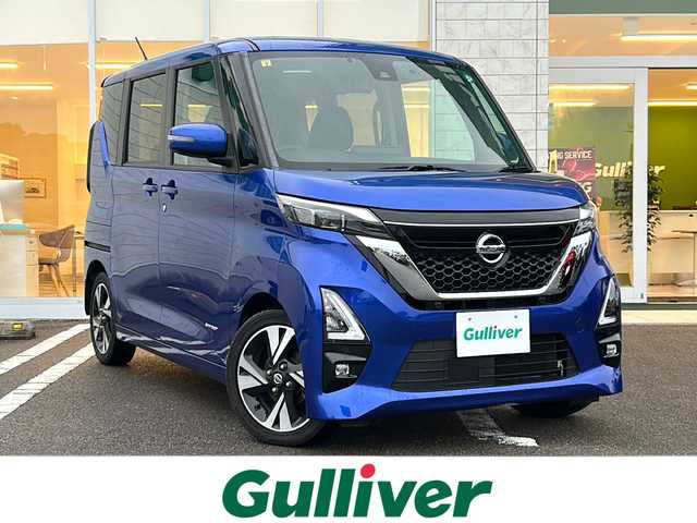 日産 ルークス HWS Gターボ プロパイロットED 宮崎県 2020(令2)年 4.2万km アトランティックブルー 純正SDナビ【MM319D-L】（Bluetooth/CD/DVD/TV）/フルセグTV/アラウンドビューモニター/プロパイロットシステム/ドライブレコーダー/両側パワースライドドア/エマージェンシーブレーキ/ステアリングリモコン/プッシュスタート/スマートキー/スペアキー/純正フロアマット/ETC/コーナーセンサー/オートライト・オートハイビーム