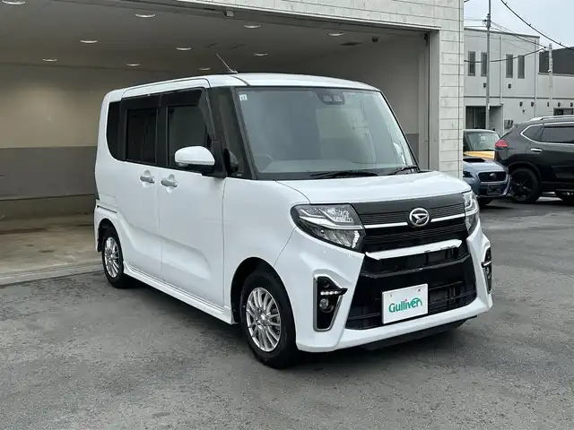 ダイハツ タント カスタム X 群馬県 2019(令1)年 1.3万km パール ナビゲーション/CD&DVD/フルセグテレビ/ブルートゥース/バックカメラ/フリップダウンモニタ/ETC/バックカメラ/ハーフレザーシート/シートヒーター/コーナーセンサー/アイドリングストップ/保証書/取扱説明書/整備手帳/スマートキーX2個