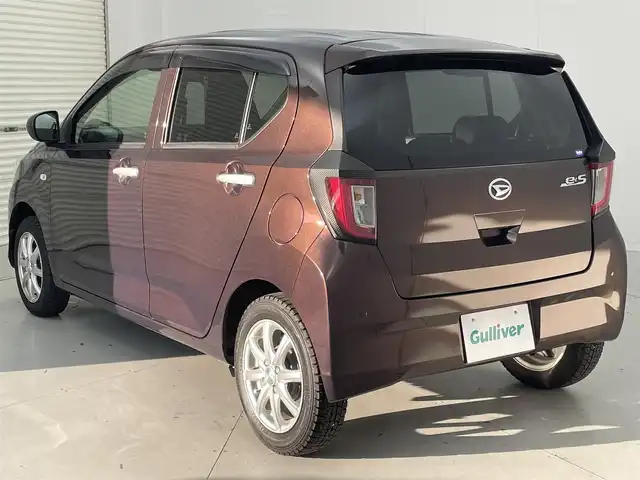 ダイハツ ミラ イース X SAⅢ 茨城県 2022(令4)年 1.6万km プラムブラウンクリスタルマイカ 社外ナビ/フルセグ/衝突軽減ブレーキ/オートマチックハイビーム/前後コーナーセンサー/LEDヘッドライト/・オートライト/ABS/横滑り防止装置/盗難防止装置/アイドリングストップ/純正フロアマット/ドアバイザー