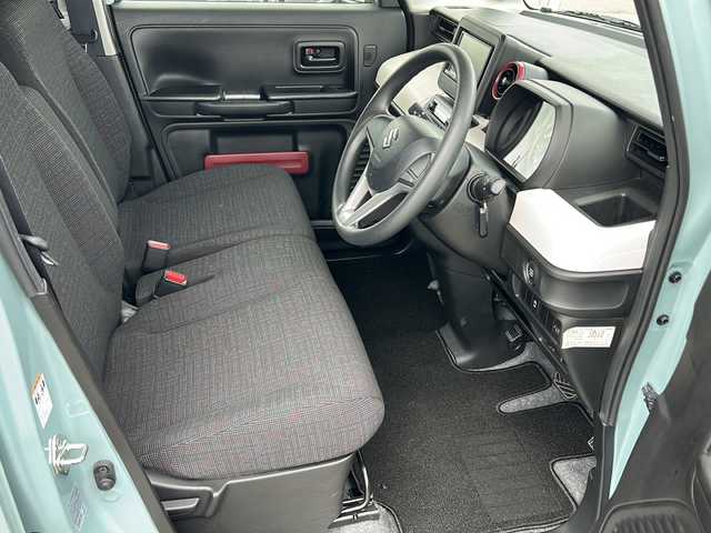 スズキ スペーシア HYBRID G 石川県 2020(令2)年 4.5万km オフブルーM 社外SDナビゲーション/【CD・Bluetooth・ワンセグTV】/バックカメラ/ビルドインETC/衝突軽減システム/アイドリングストップ/横滑り防止機能/リアパーキングセンサー/レーンキープアシスト/プッシュスタート/AAC/オートライト/・ハロゲンライト/社外フロアマット