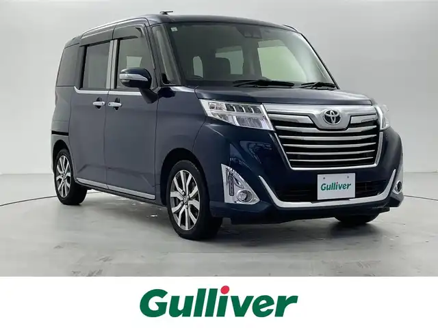 トヨタ ルーミー カスタムG－T 福井県 2019(平31)年 5.3万km レーザーブルークリスタルシャイン 純正9インチナビ 型番：NSZT-Y68T/【CD/DVD/AMFM/BT/TV】/バックカメラ/両側パワースライドドア/クルーズコントロール/LEDヘッドライト/LEDフォグランプ/オートライト/前後コーナーセンサー/前後ドライブレコーダー/後席サンシェード/スマートアシストII/前席シートヒーター