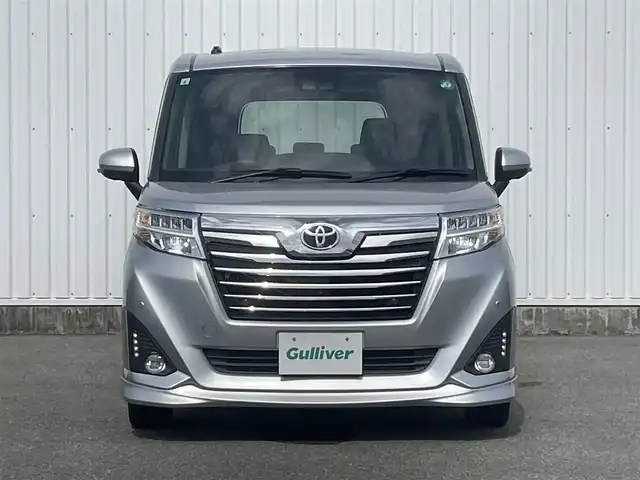 トヨタ ルーミー カスタムG 福岡県 2019(令1)年 4.4万km ブライトシルバーM スマートアシスト/衝突軽減/レーンアシスト/クリアランスソナー/クルーズコントロール/純正ナビ（ＮＳＣＮ－Ｗ６８）/ワンセグTV/CD/BT/AM/FM/AUX/全周囲カメラ/両側パワースライドドア/社外ＡＷ/ＬＥＤオートライト/オートハイビーム/フォグランプ/アイドリングストップ/スマートキー/プッシュスタート/ロールサンシェード