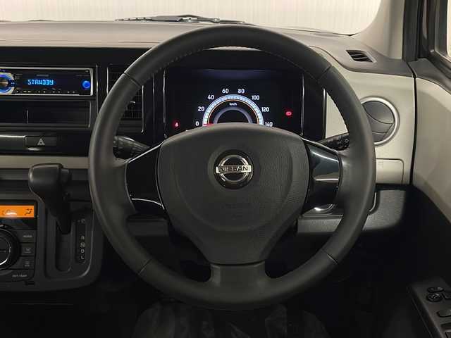 日産 モコ X エアロスタイル 熊本県 2014(平26)年 5.4万km ブルーイッシュブラック 社外オーディオ/CD/AUX/FM/AM/アイドリング/ISOFIX/フォグランプ/純正14インチアルミホイール/純正フロアマット/ドアバイザー/プッシュスタート/スマートキー/禁煙車