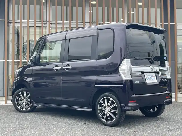 ダイハツ タント カスタム RS スマセレSA&SN 鳥取県 2014(平26)年 9.3万km ナイトシャドーパープルクリスタルM (株)IDOMが運営する【じしゃロン鳥取店】の自社ローン専用車両になります。こちらは現金またはオートローンご利用時の価格です。自社ローンご希望の方は別途その旨お申付け下さい/４WD/純正ナビ（NSZN-W65DB）/・Bluetooth接続/・フルセグTV/・CD/DVD/バックカメラ/ETC/両側パワースライドドア/ステアリングリモコン/純正フロアマット/社外アルミホイール/プッシュスタート/スマートキー