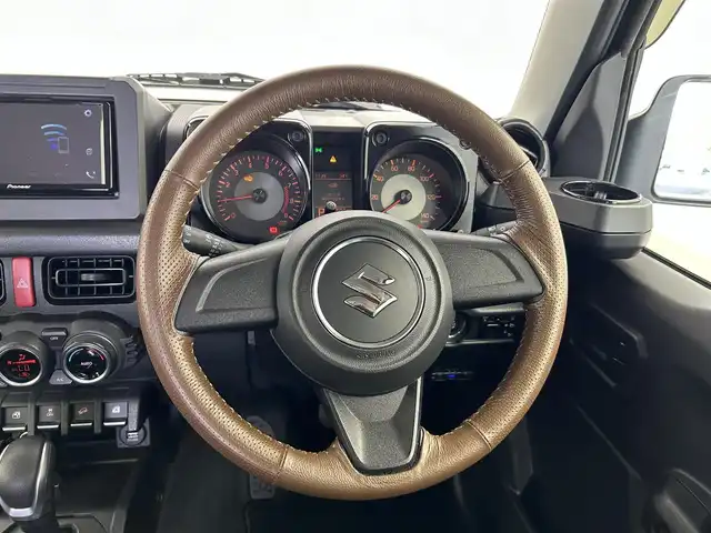スズキ ジムニー XL 愛知県 2021(令3)年 3.9万km ブルーイッシュブラックパール3 4WD/スズキセーフティサポート/　　・デュアルセンサーブレーキサポート/　　・誤発進抑制機能/　　・車線逸脱警報機能/　　・標識認識機能/パイオニア製7インチディスプレイオーディオ/　　CD/DVD/BT/バックカメラ/ドライブレコーダー/シートヒーター/ダウンヒルアシストコントロール/背面タイヤ