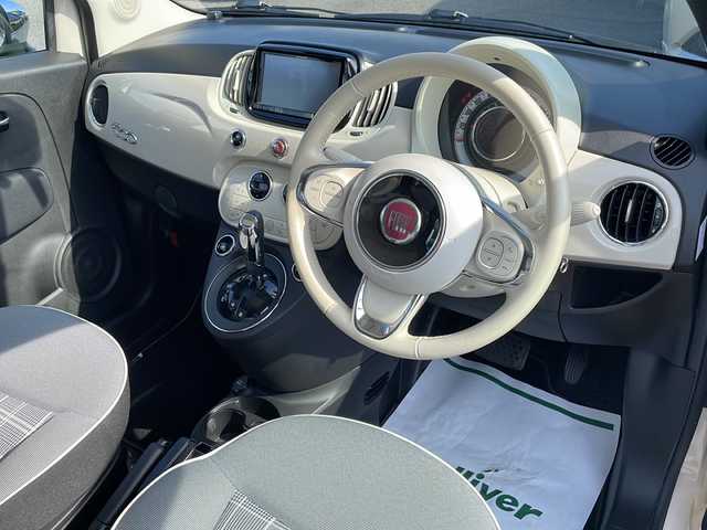 フィアット ５００ プーラ 静岡県 2018(平30)年 4.6万km ベージュＭ 200台限定/社外ナビ/地デジTV/社外CD/DVD/Bluetooth/バックカメラ/純正15インチAW/サンフール/ETC/AUX/USB/キーレス/コーナーセンサー/保証書/取説