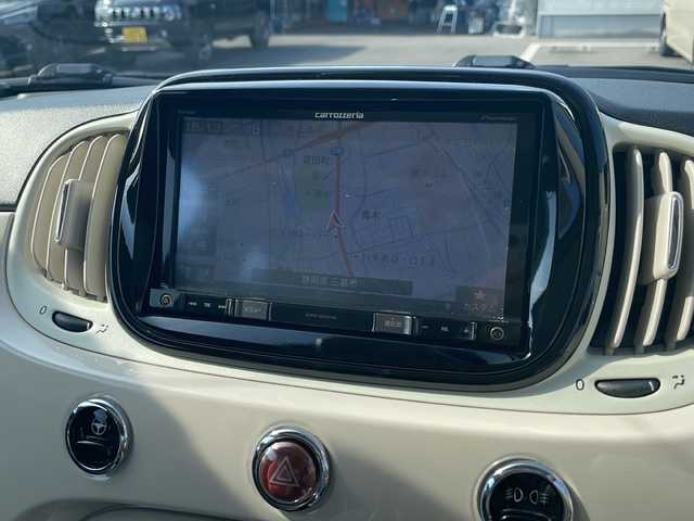 フィアット ５００ プーラ 静岡県 2018(平30)年 4.6万km ベージュＭ 200台限定/社外ナビ/地デジTV/社外CD/DVD/Bluetooth/バックカメラ/純正15インチAW/サンフール/ETC/AUX/USB/キーレス/コーナーセンサー/保証書/取説