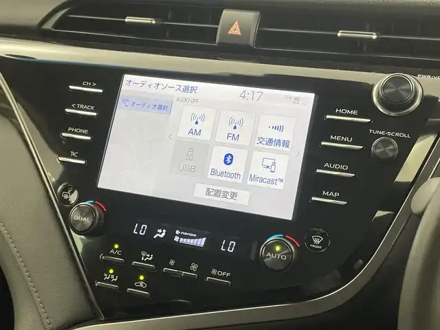 トヨタ カムリ G レザーパッケージ 埼玉県 2020(令2)年 1.9万km アティチュードブラックマイカ 純正ディスプレイオーディオ　バックカメラ　ＢＳＭ　ＨＵＤ　セーフティセンス　ビルトインＥＴＣ　レーダークルーズ　シートヒーター　純正アルミ　オートブレーキホールド　オートハイビーム　ＬＥＤライト