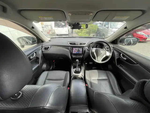 日産 エクストレイル ハイブリッド 20X ブラック エクストリーマーX ブレーキ 道央・札幌 2015(平27)年 4.6万km ダイヤモンドブラック 衝突軽減ブレーキ/レーンキープアシスト/クリアランスソナー/純正8インチナビ(MM514D-L)/・フルセグ/BT/DVD/CD/USB/フリップダウンモニター/ステアリングスイッチ/ETC/シートヒーター(D/N席)/LEDヘッドライト/オートライト/フォグライト/スマートキー/プッシュスタート/純正フロアマット/純正17インチAW