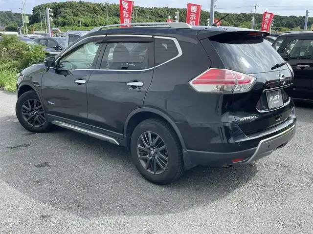 日産 エクストレイル ハイブリッド 20X ブラック エクストリーマーX ブレーキ 道央・札幌 2015(平27)年 4.6万km ダイヤモンドブラック 衝突軽減ブレーキ/レーンキープアシスト/クリアランスソナー/純正8インチナビ(MM514D-L)/・フルセグ/BT/DVD/CD/USB/フリップダウンモニター/ステアリングスイッチ/ETC/シートヒーター(D/N席)/LEDヘッドライト/オートライト/フォグライト/スマートキー/プッシュスタート/純正フロアマット/純正17インチAW