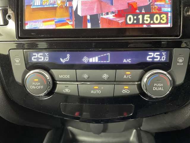 日産 エクストレイル ハイブリッド 20X ブラック エクストリーマーX ブレーキ 道央・札幌 2015(平27)年 5.5万km ダイヤモンドブラック ・4WD/ハイブリッド/・エマージェンシーブレーキ/・純正8インチナビ(MM514D-L)/・フルセグ/BT/DVD/CD/USB/・純正フリップダウンモニター/・バックカメラ/・カプロンシート/・シートヒーター(D/N席)/・LEDヘッドライト/オートライト/・フォグライト/・スマートキー×2/・プッシュスタート/・純正フロアマット/・純正17インチAW/・ルーフレール/・レーンキープアシスト/・クリアランスソナー/・ダウンヒルアシストコントロール/・ETC