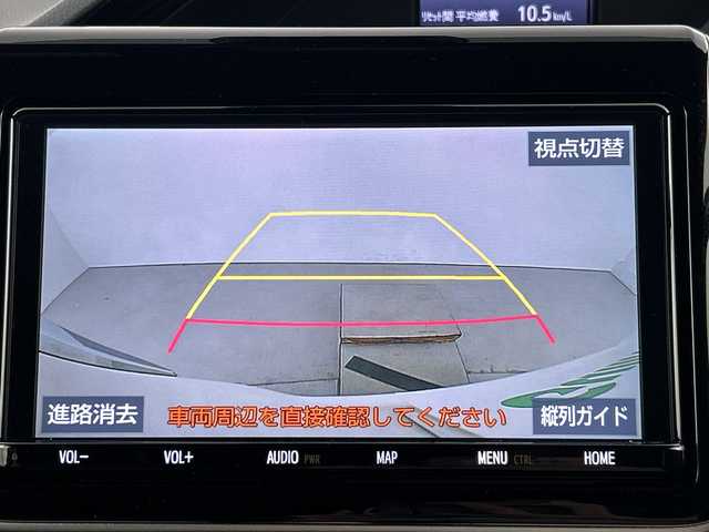 トヨタ エスクァイア Gi 愛知県 2018(平30)年 5.5万km ホワイトパールクリスタルシャイン 禁煙車/純正9インチナビ/（CD/DVD/Bluetooth/フルセグTV/SD/USB)/バックカメラ/サンルーフ/トヨタセーフティセンス/・プリクラッシュセーフティ/・レーンディパーチャーアラート/・オートマチックハイビーム/クルーズコントロール/ETC2.0/シートヒーター/両側パワースライドドア/アイドリングストップ/スマートキー/スペアキー有/プッシュスタート/LEDヘッドライト/フロントフォグランプ/純正フロアマット/純正15インチアルミホイール