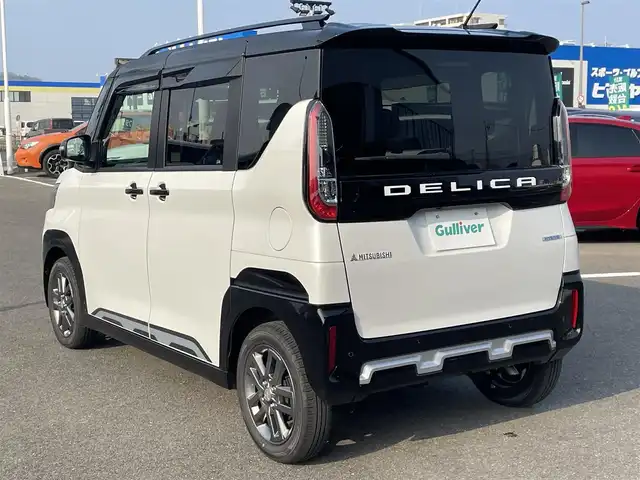 三菱 デリカミニ T プレミアム 長崎県 2025(令7)年 0.5万km アメジストブラック/シルキーホワイト ワンオーナー/ALPINE10インチナビ/CD/DVD/BT/フルセグTV/全方位/バックカメラ/両側パワースライドドア/マイパイロット/衝突被害軽減システム/ハーフレザーシート/前席シートヒーター/ステアリングヒーター/デジタルインナーミラー/ナビ連動ドライブレコーダー/パドルシフト/ステアリングスイッチ/ルーフレール/後席サンシェード/LEDヘッドライト/ETC