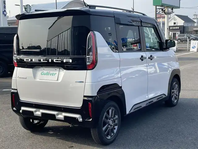 三菱 デリカミニ T プレミアム 長崎県 2025(令7)年 0.5万km アメジストブラック/シルキーホワイト ワンオーナー/ALPINE10インチナビ/CD/DVD/BT/フルセグTV/全方位/バックカメラ/両側パワースライドドア/マイパイロット/衝突被害軽減システム/ハーフレザーシート/前席シートヒーター/ステアリングヒーター/デジタルインナーミラー/ナビ連動ドライブレコーダー/パドルシフト/ステアリングスイッチ/ルーフレール/後席サンシェード/LEDヘッドライト/ETC