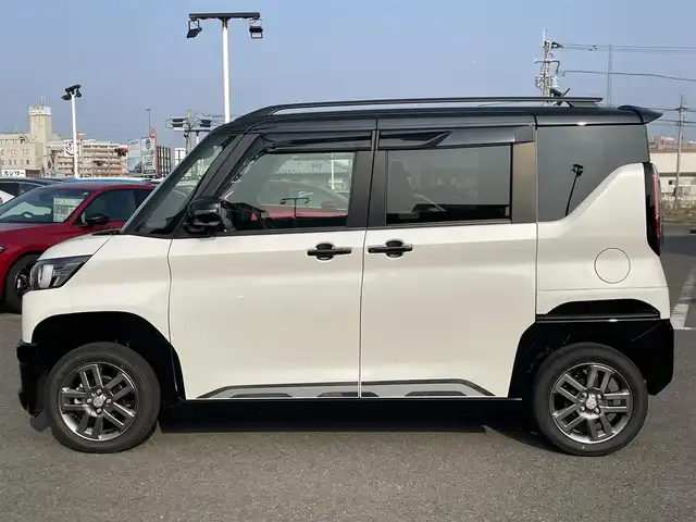 三菱 デリカミニ T プレミアム 長崎県 2025(令7)年 0.5万km アメジストブラック/シルキーホワイト ワンオーナー/ALPINE10インチナビ/CD/DVD/BT/フルセグTV/全方位/バックカメラ/両側パワースライドドア/マイパイロット/衝突被害軽減システム/ハーフレザーシート/前席シートヒーター/ステアリングヒーター/デジタルインナーミラー/ナビ連動ドライブレコーダー/パドルシフト/ステアリングスイッチ/ルーフレール/後席サンシェード/LEDヘッドライト/ETC