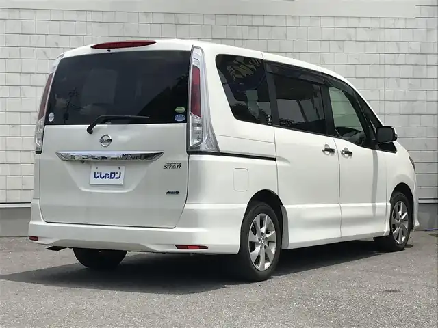 日産 セレナ ハイウェイスター Vセレクション 栃木県 2012(平24)年 8.2万km ブリリアントホワイトパール 株)IDOMが運営する【じしゃロン小山店】の自社ローン専用車両になります。こちらは現金またはオートローンご利用時の価格です。自社ローンご希望の方は別途その旨お申付け下さい//禁煙車/純正フルセグナビ/（CD/DVD/AM/FMラジオ）/(Bluetooth)/スマートキー/プッシュスタート/バックカメラ/クルーズコントロール/ＥＴＣ/パワーシート/アイドリングストップ/ステアリングリモコン/電動格納ドアミラー/パワーウインドウ/防眩ミラー/オートライト