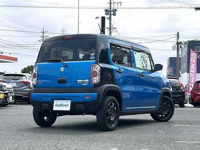 スズキ ハスラー タフワイルド 愛知県 2018(平30)年 4万km ブリスクブルーメタリック/ブラック 2トーン /禁煙車//ワンオーナー//ナビ//CD/BT/地デジ//ハーフレザーシート//シートヒーター（D＋N席）//シートリフター//前方ドライブレコーダー//ETC//デュアルカメラブレーキサポート//車線逸脱警報機能//誤発進抑制機能//ふらつき警報機能//先行車発信お知らせ機能//盗難防止装置//横滑り防止装置//アイドリングストップ//HIDオートライト//フォグランプ//純正フロアマット//純正ドアバイザー//スペアスマートキー//新車時保証書//取扱説明書//ナビ取扱説明書//ドラレコ取扱説明書