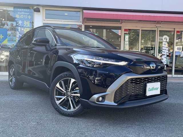 トヨタ カローラ クロス ハイブリッド Z 長崎県 2024(令6)年 0.4万km スパークリングブラックパールクリスタルシャイン 登録時3218km/純正ナビ/Bluetoothaudio/TV/AM.FM/全方位カメラ/ビルトインETC/D席パワーシート/D+N席シートヒーター/パワーバックドア/レーダークルーズコントロール/パラノマルーフ/電子パーキングブレーキ