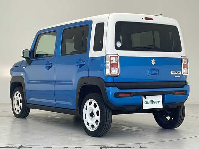 スズキ ハスラー HYBRID G 沖縄県 2021(令3)年 6.8万km ブリスクブルーメタリック/ホワイト2トーンルーフ 社外ナビ　【AVIC-BZ501】/　(Ｂｌｕｅｔｏｏｔｈ　CD/DVD TV)/バックカメラ　/セーフティサポート　/レーンキープアシスト　/アイドリングストップ　/プッシュスタート　/スマートキー　/前席シートヒーター　/オートライト　/横滑り防止機能