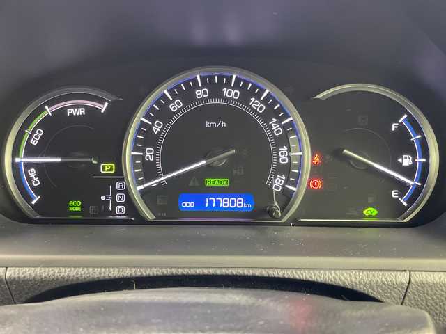 トヨタ エスクァイア ハイブリッド Gi 岐阜県 2014(平26)年 17.8万km スパークリングブラックパールクリスタルシャイン フリップダウンモニター/純正9インチSDナビ（NSZT-Y64T)/フルセグ/BT/DVD/バックカメラ/社外ドライブレコーダー/ビルトインETC/クルーズコントロール/純正フロアマット/サイドバイザー/ウッドコンビハンドル/アイドリングストップ/LEDオートライト/フォグランプ/プッシュスタート/保証書/取扱説明書/スペアキー/スマートキー