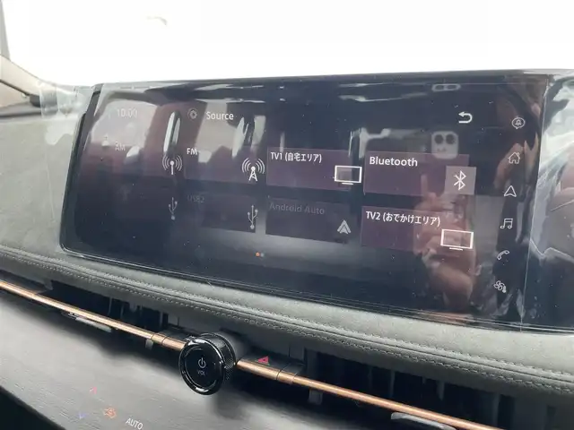 日産 アリア B9 e－4ORCE プレミア 熊本県 2024(令6)年 0.2万km パープル カラーコード：DAP（ミッドナイトパープル）/純正ナビ/・AM/FM/HDMI/BT/・AppleCarPlay/AndroidAuto/・フルセグTV/全周囲カメラ/・フロント/バック/サイド/プロパイロット/衝突防止支援/踏み間違い防止支援/後側方車両検知支援/後側方車両衝突防止支援/車両逸脱警報/車両逸脱防止支援/駐車支援/オートマチックハイビーム/純正革巻きステアリング/・ステアリングスイッチ/レザーシート/・D/N席パワーシート/・D/N席シートヒーター/・全席シートヒーター/オートライト/・LEDライト/・フォグランプ/デジタルインナーミラー/電動アームレスト/サンルーフ/ETC2.0/BOSEプレミアムサウンド/前後ドライブレコーダー/電動格納ミラー/・ウィンカーミラー/e-pedal/置くだけ充電/電動サイドブレーキ/・オートホールドボタン/パワーバックドア/フルエアロ/純正ドアバイザー/純正アルミホイール/純正フロアマット/スマートキー/・スペアキー